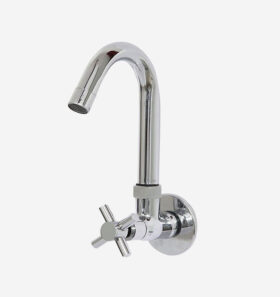 Gold Bell Crosa 2cm Brass Wall Mount Basin