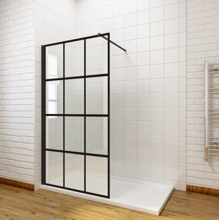 Walk In Shower 8 Panel – Black 1200x2000mm - WierdaBuild Hardware