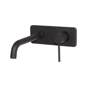 Tap Basin Mixer Wall Type BluTide Neo Black with Spout