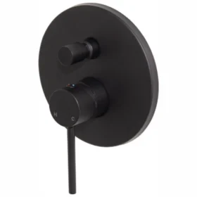 Tap Shower / Bath Diverter Mixer BluTide Neo Black with Concealed Body