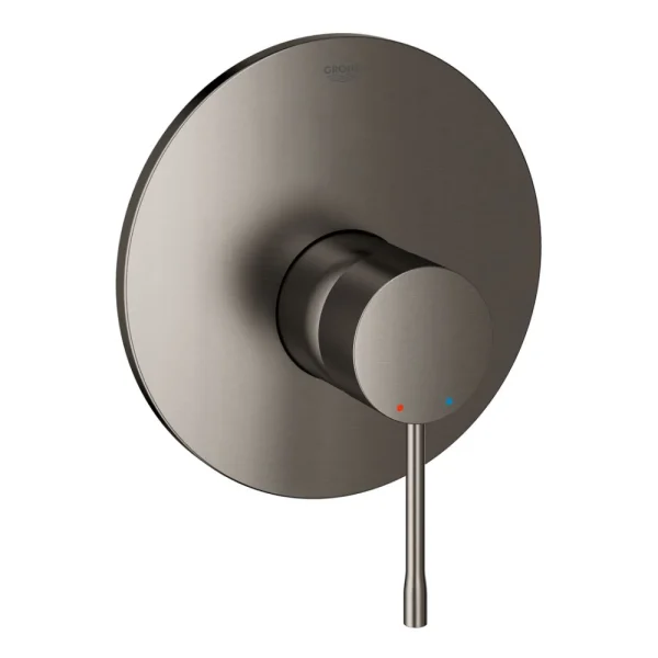 Grohe Essence Round Single Brushed Hard Graphite Black Tap Shower / Bath Mixer