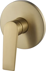 Meissen Vita Tap Shower / Bath Mixer Satin Brass with Concealed Body