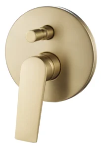 Meissen Vita Tap Shower / Bath Diverter Satin Brass with Concealed Body