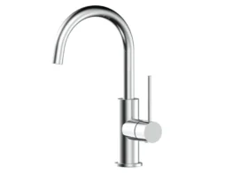 Tap Extended Basin Mixer BluTide Lace Gooseneck Single Lever Chrome (140mm Reach)