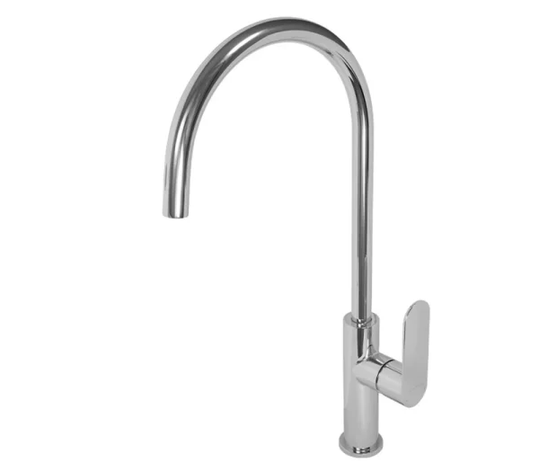 Tap Sink Mixer Deck Type BluTide Satin Single Lever Chrome