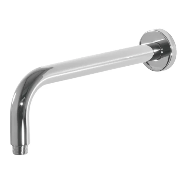 Shower Arm BluTide Round 300mm with Cover Plate Chrome