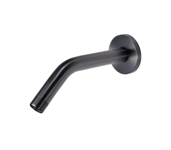 Shower Arm BluTide 150mm with Cover Plate Gunmetal