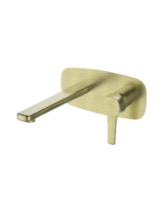Brushed-Brass-In-Wall-Basin-Mixer BM22816BB
