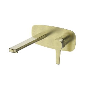 Brushed-Brass-In-Wall-Basin-Mixer BM22816BB