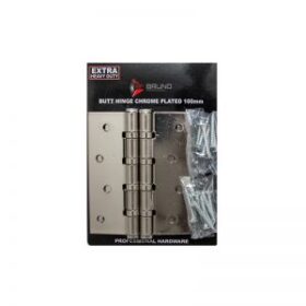 BUTT HINGES CHROME 100MM BRUNO