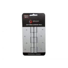 ALUM HINGE SILVER PAIR BLISTER