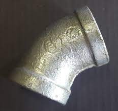 GALV ELBOW 45DEG FXF 15MM