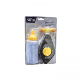 CHALK LINE REEL PLASTIC CASE & REFILL KIT 3PC