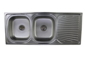 Double square drop in sink