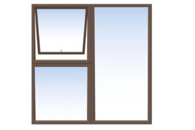 PT1212 Bronze Aluminium Window