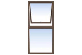 PT612 Bronze Aluminium Window