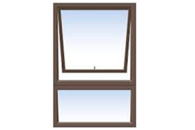 PT69 Bronze Aluminium Window PT69 Clear