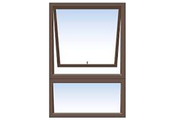 Bronze Aluminium Window PT69 Clear