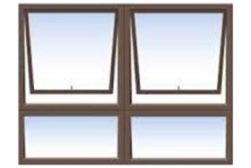 PTT129 Bronze Aluminium Window