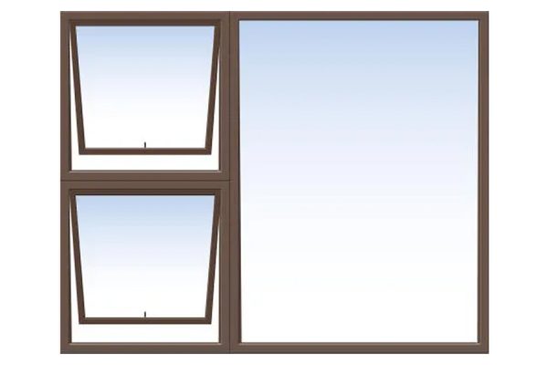 Bronze Aluminium Window PTT1512