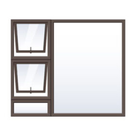 PTT1515 Bronze Aluminium Window