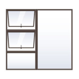 PTT1818 Bronze Aluminium Window