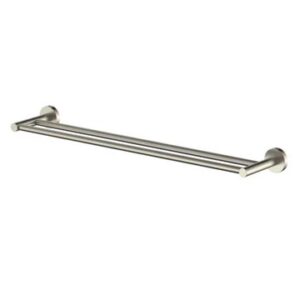 Cobra Seine Double Towel Rail 650mm - Brushed Gun Grey