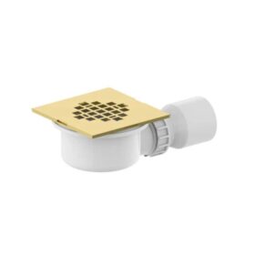 Cobra Seine Square Shower Waste - Brushed Gold