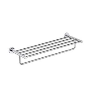 Cobra Seine Single Towel Rail 650mm - Brushed Gun Grey