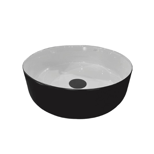 GIO 2234BK Sianna 2 Tone Black/White Basin