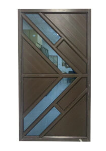 F120 Bronze Aluminium Pivot Door