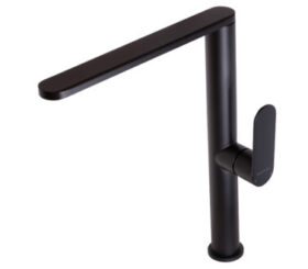 BluTide Single Hole Sink Mixer Tap Satin Black.