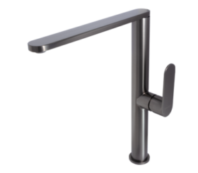 BluTide Single Hole Sink Mixer Tap Satin Gunmetal.