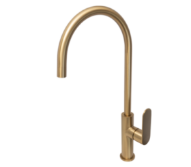 BluTide Sink Mixer Tap Satin Brass.