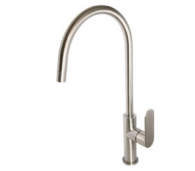 BluTide Sink Mixer Tap Satin Brushed Stainless Steel.
