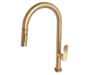 BluTide Spray Sink Mixer Tap Satin Brass