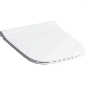 Toilet Seat Geberit Smyle Square Soft-Closing Slim Sandwich Shape White
