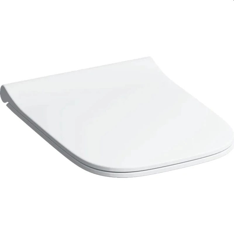 Toilet Seat Geberit Smyle Square Soft-Closing Slim Sandwich Shape White