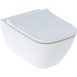 Toilet Pan Wall-Hung Geberit Smyle Rimfree with Soft-Closing Seat White