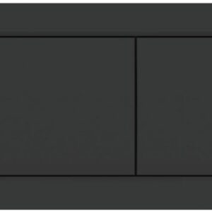 Actuator Plate Dual Flush Geberit Alpha30 with Rectangular Buttons Matt Black