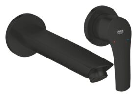 Tap Basin Mixer Wall-Type Grohe EuroSmart 2-Hole M-Size Matte Black