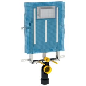 Geberit Kombifix element for the wall-hung WC, 109 cm, paired with the Alpha concealed cistern 8 cm